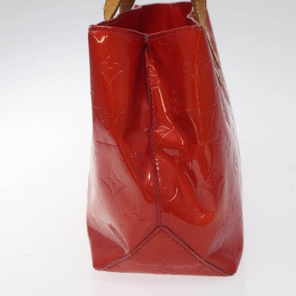 LOUIS VUITTON Monogram Vernis Reade PM Hand Bag Red Rouge M91088 - Picture 4 of 12
